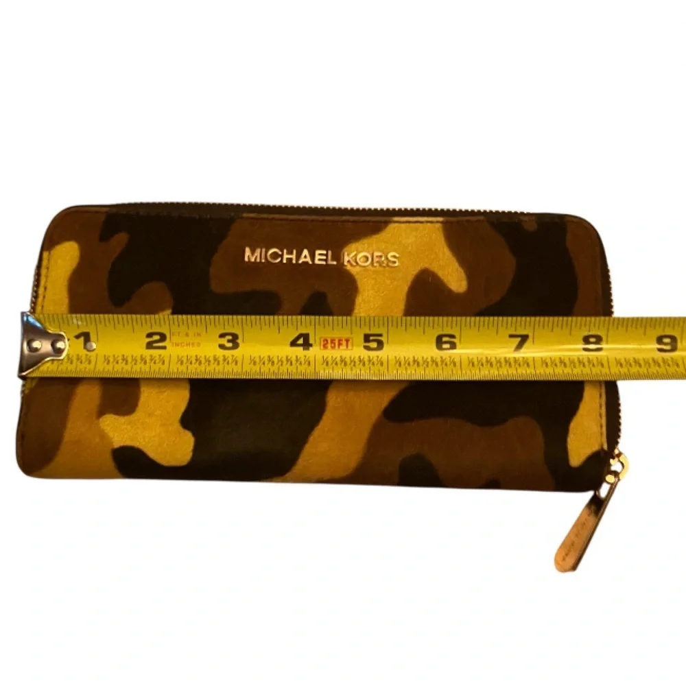 Michael Kors Camouflage Zip-Around Wallet